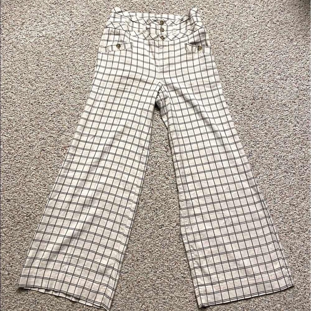Anthropologie wide legged trousers